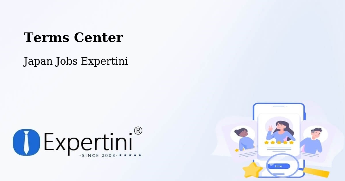Terms of Service – Kōnan Shi - Japan Jobs Expertini